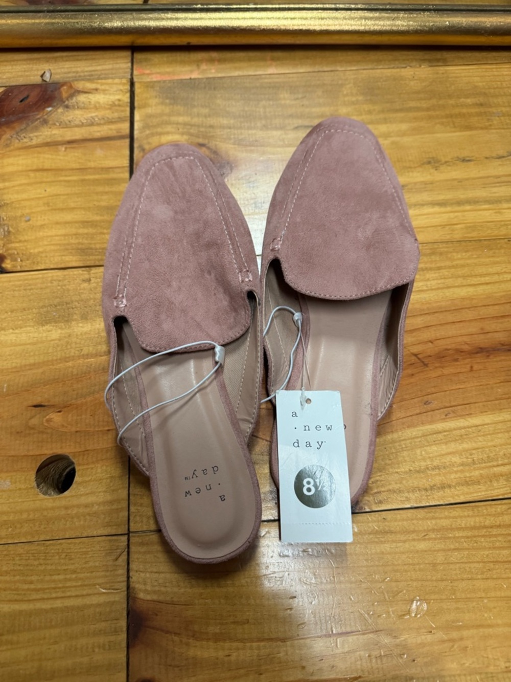 a new day Mauve Suede Slip-On Mules